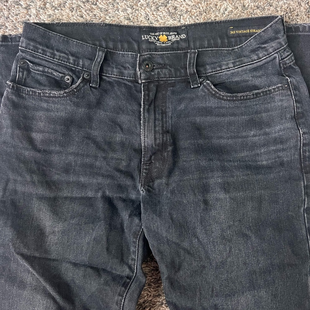 Lucky Brand men’s jeans, color black, 365 vintage straight!